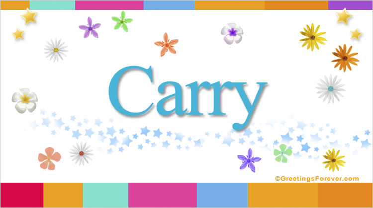 Nombre Carry, Imagen Significado de Carry