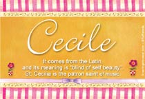 Meaning of the name Cecile