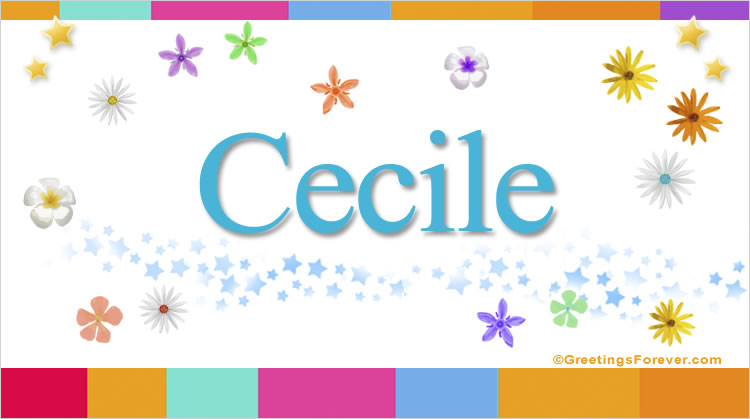 Nombre Cecile, Imagen Significado de Cecile