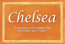 Meaning of the name Chelsea