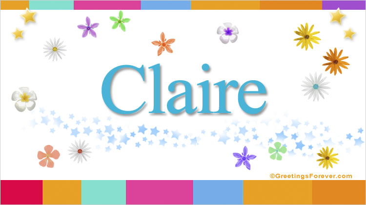 Nombre Claire, Imagen Significado de Claire