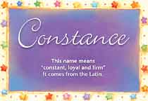Meaning of the name Constance