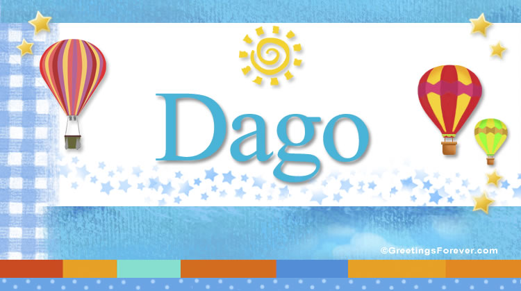 Nombre Dago, Imagen Significado de Dago