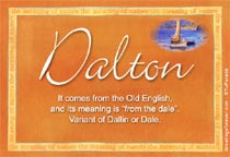 Meaning of the name Dalton