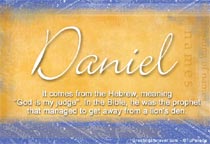 Meaning of the name Daniel