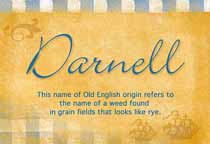 Meaning of the name Darnell