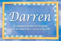 Meaning of the name Darren