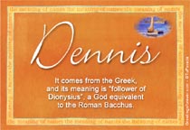Meaning of the name Dennis