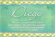 Meaning of the name Diego