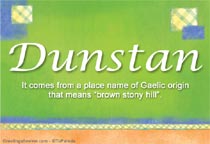 Meaning of the name Dunstan