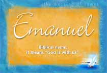 Meaning of the name Emanuel