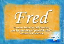 Meaning of the name Fred