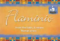 Meaning of the name Flaminio