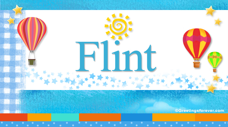 Nombre Flint, Imagen Significado de Flint