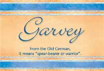 Meaning of the name Garvey