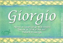 Meaning of the name Giorgio