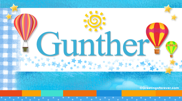 Nombre Gunther, Imagen Significado de Gunther