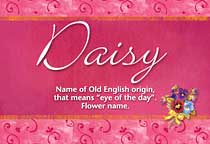 Meaning of the name Daisy