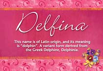 Meaning of the name Delfina