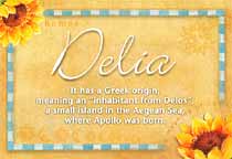 Meaning of the name Delia