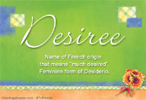 Meaning of Name Desiree