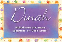 Meaning of the name Dinah