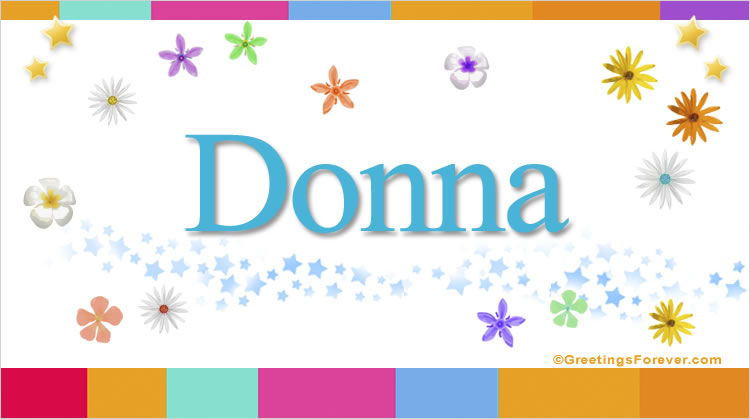Nombre Donna, Imagen Significado de Donna