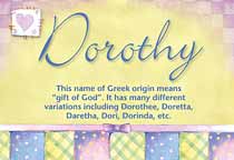 Meaning of the name Dorothy
