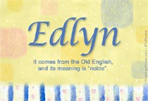 Meaning of the name Edlyn