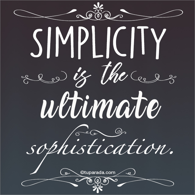 Tarjeta - Simplicity