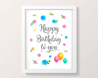 Diseño Happy Birthday to you