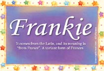 Meaning of the name Frankie