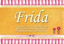 Meaning of the name Frida