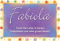 Meaning of the name Fabiola