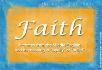 Meaning of the name Faith