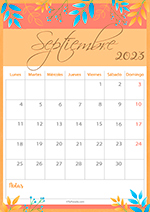 Calendario Septiembre 2023