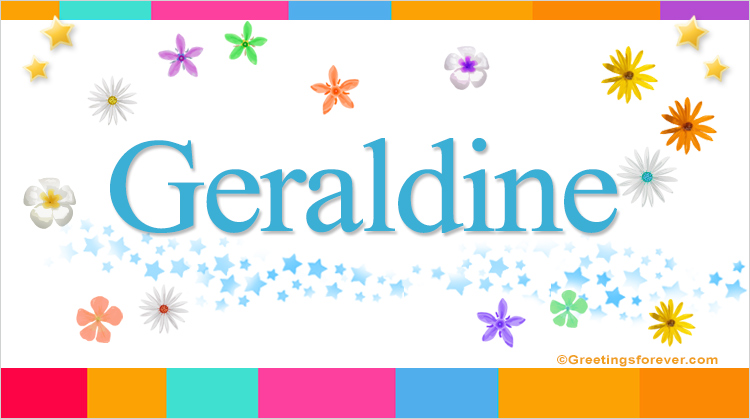 Nombre Geraldine, Imagen Significado de Geraldine