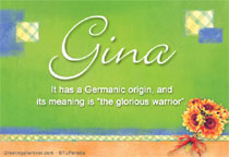Meaning of the name Gina