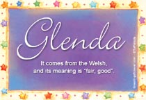 Meaning of the name Glenda