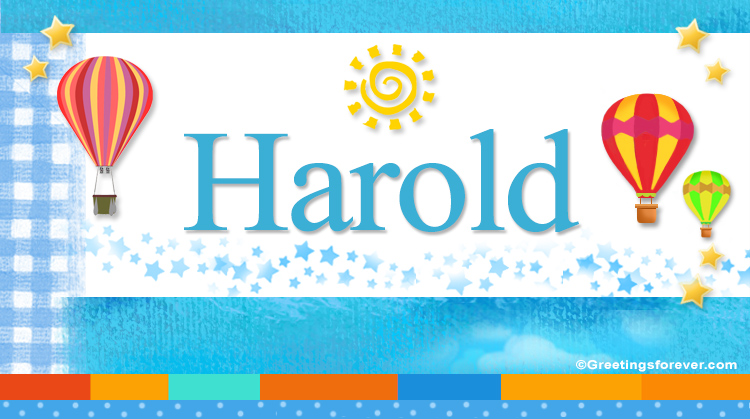 Nombre Harold, Imagen Significado de Harold