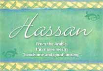 Meaning of the name Hassan