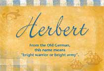 Meaning of the name Herbert