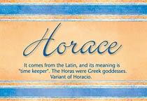 Meaning of the name Horace