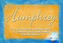 Meaning of the name Humphrey