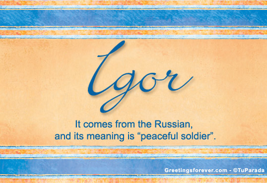 Ecard - Igor