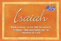 Meaning of the name Isaiah
