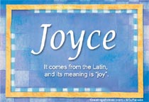 Meaning of the name Joyce