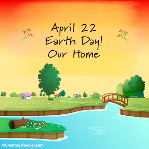 Earth Day, our Home ecard