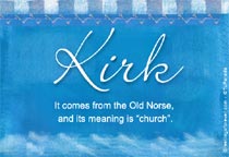Meaning of the name Kirk