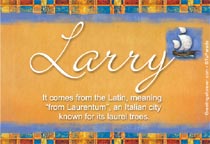 Meaning of the name Larry